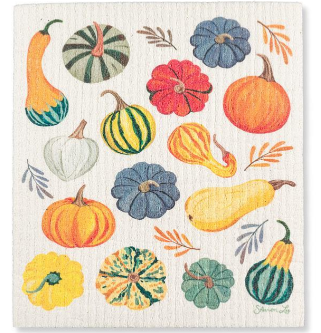 Harvest Gourds Swedish Dishcloth