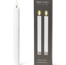 Load image into Gallery viewer, Luxlite Flameless LED Taper Candle - White
