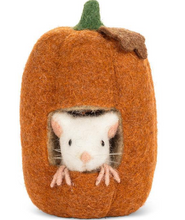 Load image into Gallery viewer, Peek-a-boo Mouse in Pumpkin
