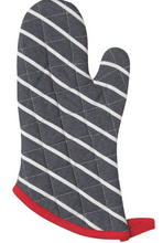 Load image into Gallery viewer, Superior Butcher Stripe Oven Mitt Pair
