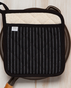 Superior Black Pinstripe Potholder