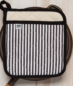 Superior Black Narrow Stripe Potholder