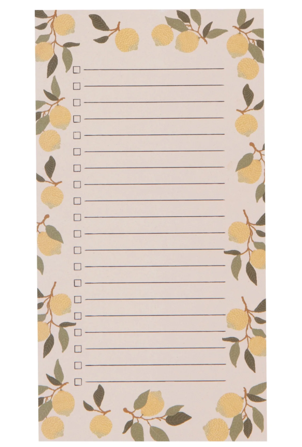 Lemons List It Magnetic Notepad