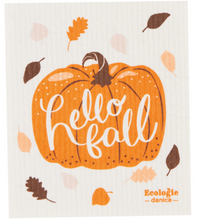 Load image into Gallery viewer, Hello Fall Swedish Sponge Cloth
