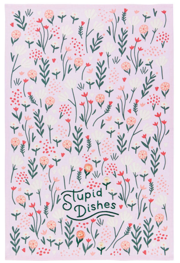 Stupid Dishes Dishtowel