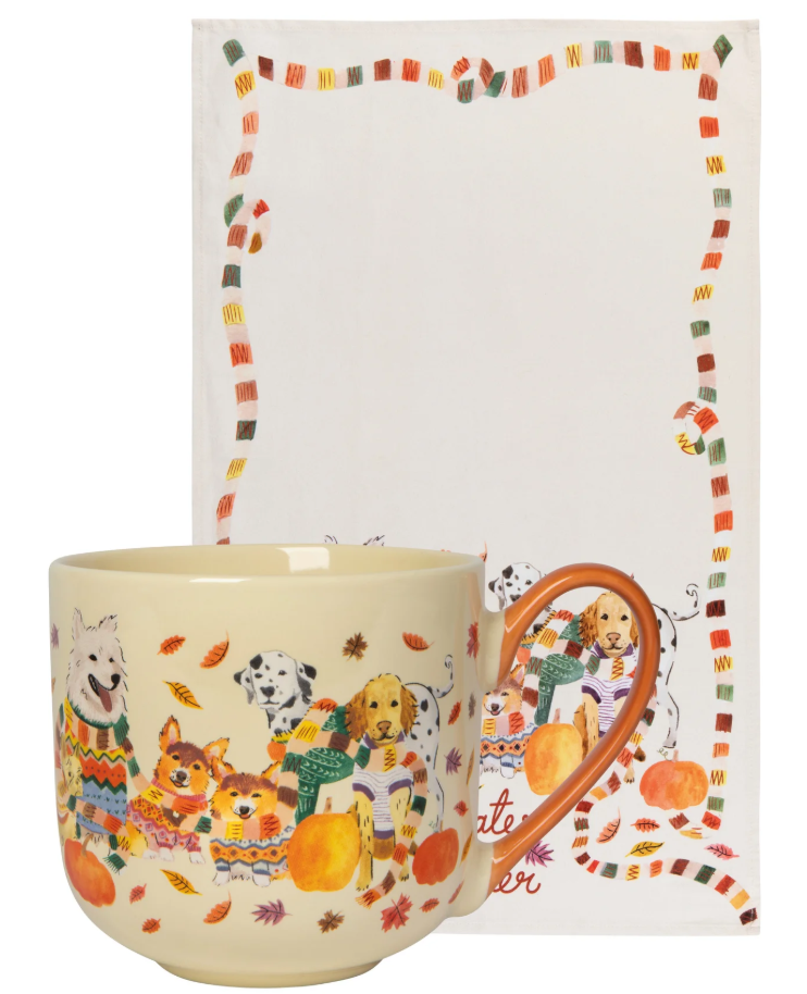 Sweater Weather Mug and Dishtowel Set
