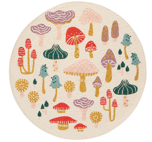 Mushroom Gems Braided Placemat
