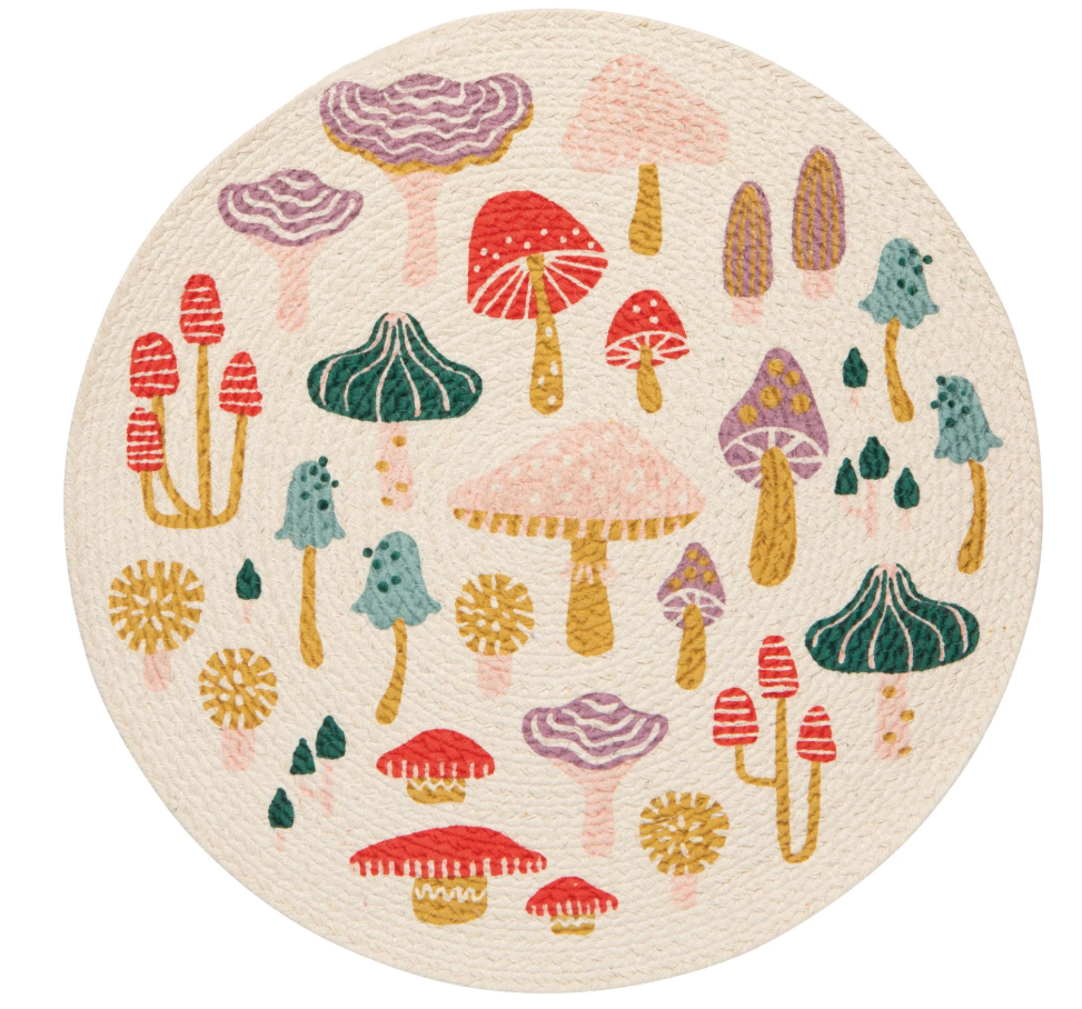 Mushroom Gems Braided Placemat