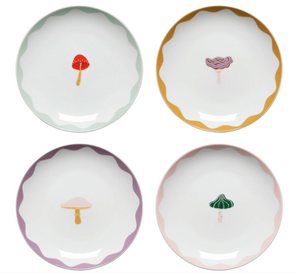 Mushroom Gems Appetizer Plates - Assorted