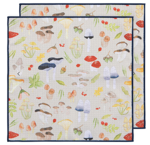 Field Mushroom Recycled Microfibre Dishcloth Set