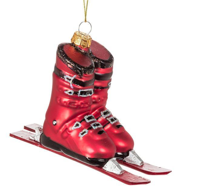 Downhill Skis & Boots Ornament