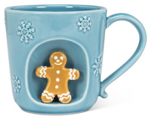 Load image into Gallery viewer, Snowflake Mug with Gingerbread Man
