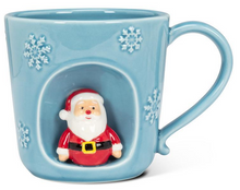 Load image into Gallery viewer, Snowflake Mug with Santa
