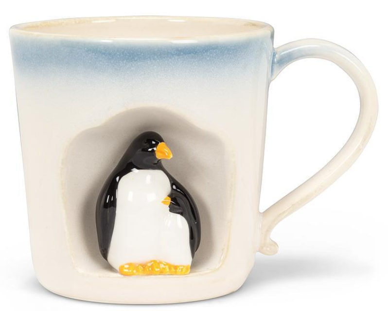Ombre Taper Mug with Penguins