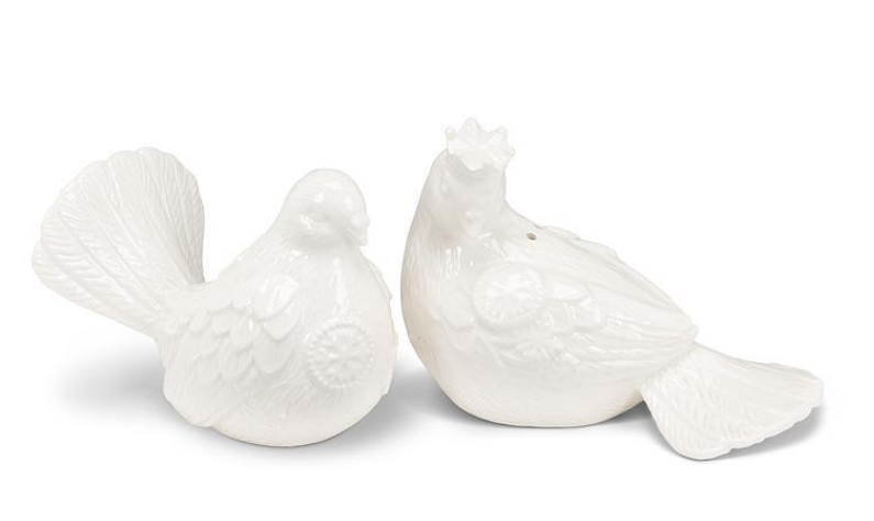 Dove with Crown Salt & Pepper