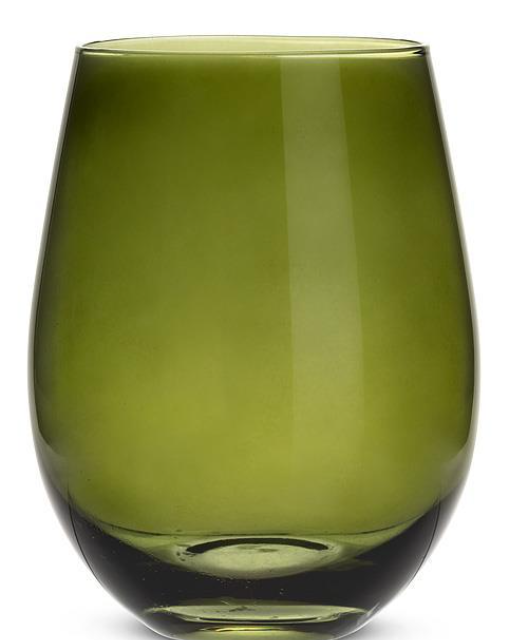 Stemless Wine Glass - Green