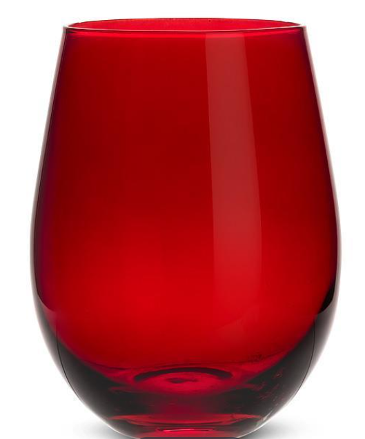 Stemless Wine Glass - Red