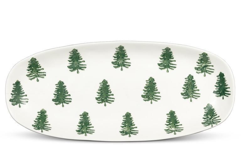 Fir Tree Long Oval Platter