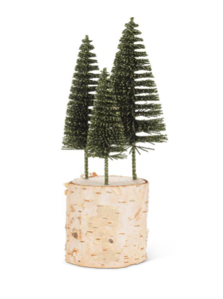 Glitter Brush Tree Trio