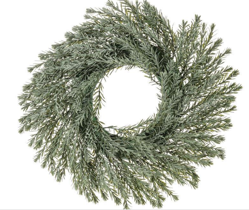 Medium Frost Pine Wreath