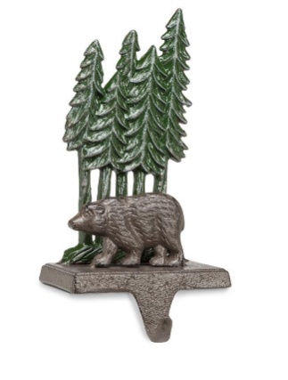 Trees & Bear Stocking Holder
