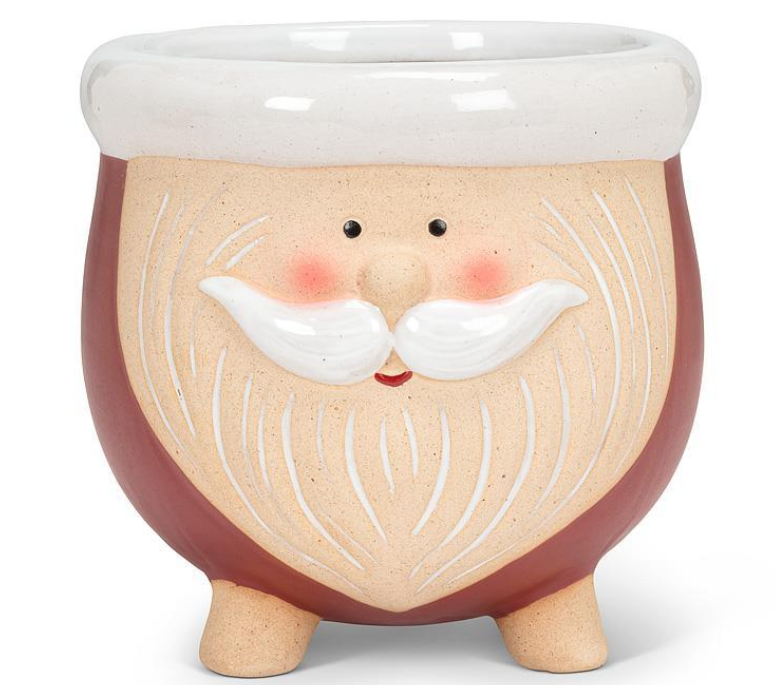 Large Santa Planter on Legs