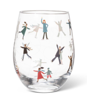 Skaters Stemless Wine Glass
