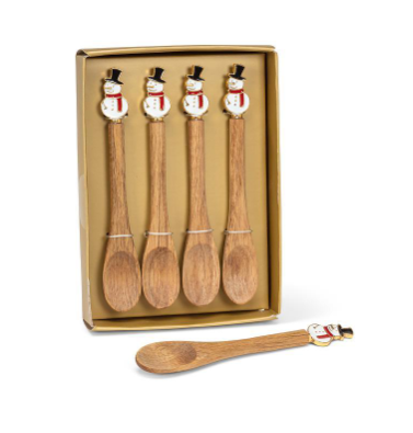 Snowman Small Spoons - Set of 4