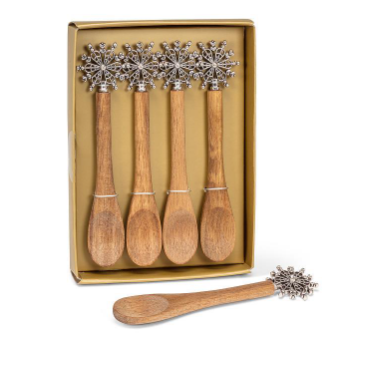 Snowflakes Small Spoons - Set of 4