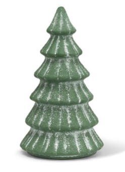 Medium Snowy Evergreen Tree