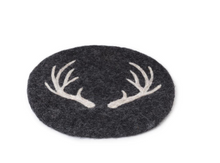 Load image into Gallery viewer, Stag Horn Trivet - Black
