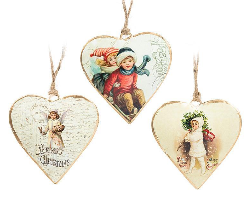 Santa Heart Ornament