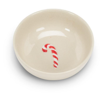 Mini Bowl with Candy Cane