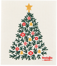 Load image into Gallery viewer, Festive Fir Swedish Dishcloth
