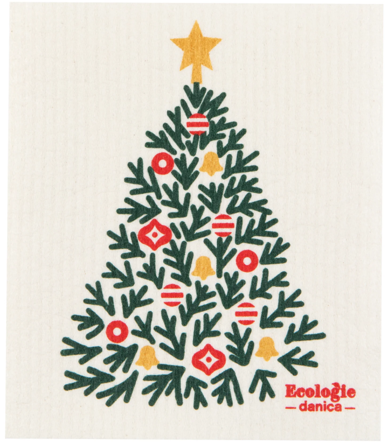 Festive Fir Swedish Dishcloth