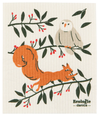 Forest Fete Swedish Dishcloth