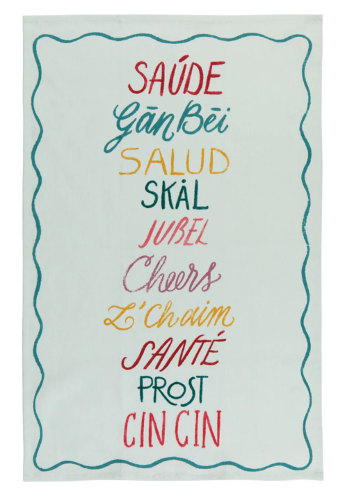 Cheers All Around Dishtowel