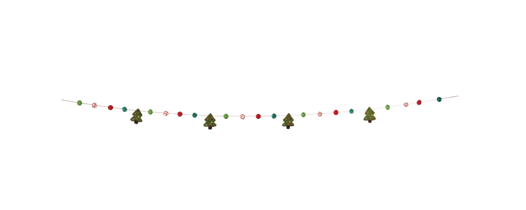 Christmas Tree Felt Garland