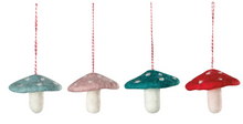 Load image into Gallery viewer, Mushroom Gems Felt Christmas Tree Ornaments - Assorted
