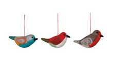Load image into Gallery viewer, Bird Felt Christmas Tree Ornaments - Assorted
