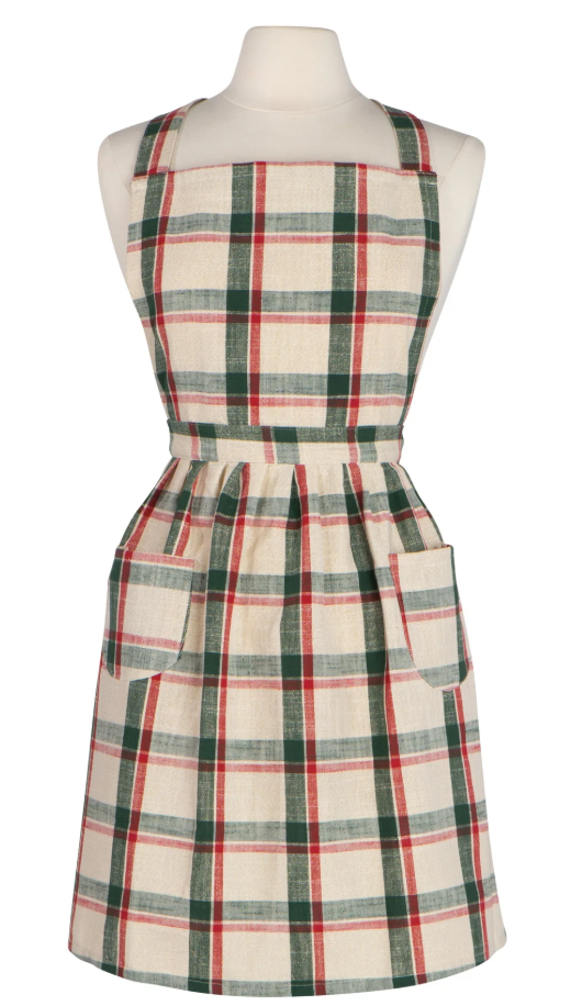 Noel Plaid Classic Christmas Apron