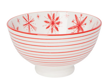 Load image into Gallery viewer, Snowflakes Stamped Bowl 4 Inch
