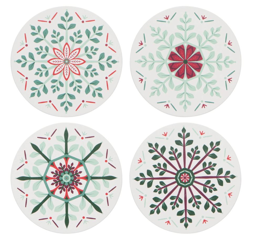 Good Tidings Soak Up Coasters Set of 4