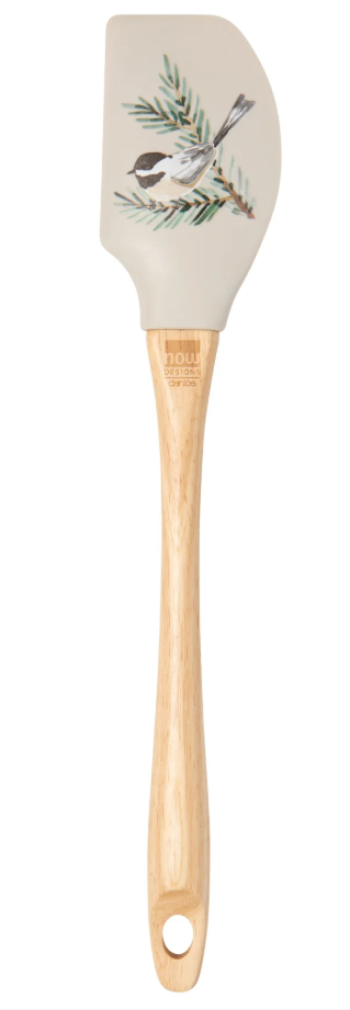 Chickadee Christmas Silicone Spatula