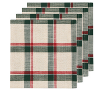 Load image into Gallery viewer, Noel Plaid Christmas Napkins - Set of 4
