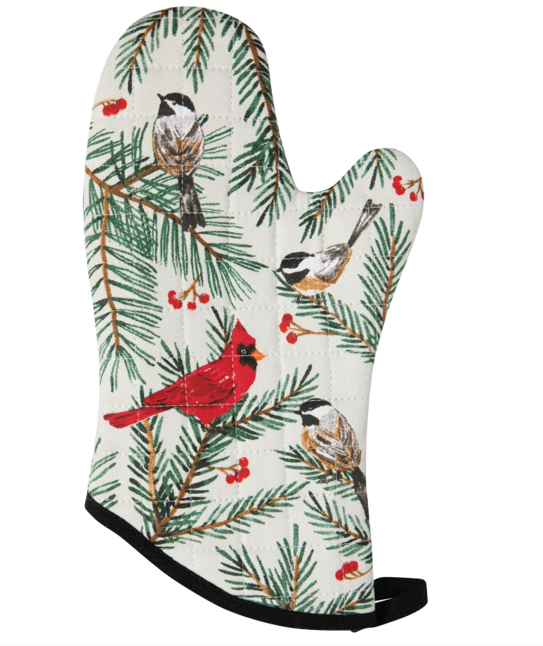 Birds & Boughs Christmas Chef Mitt Pair