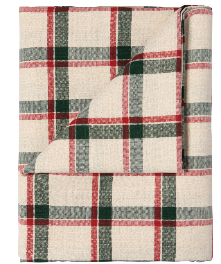 Noel Plaid Christmas Tablecloth - 120 x 60 inch