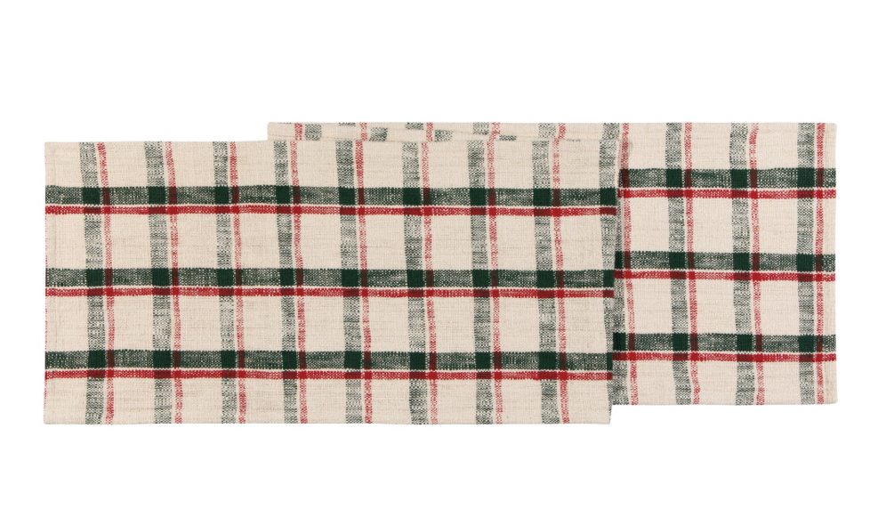 Noel Plaid Christmas Table Runner