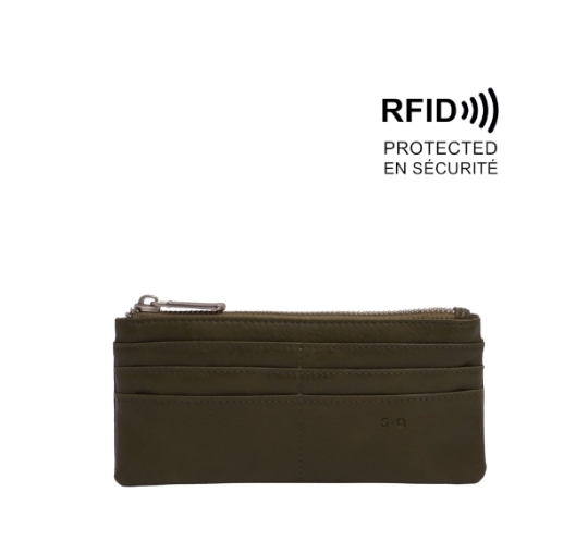 Briella Slim Wallet - Olive