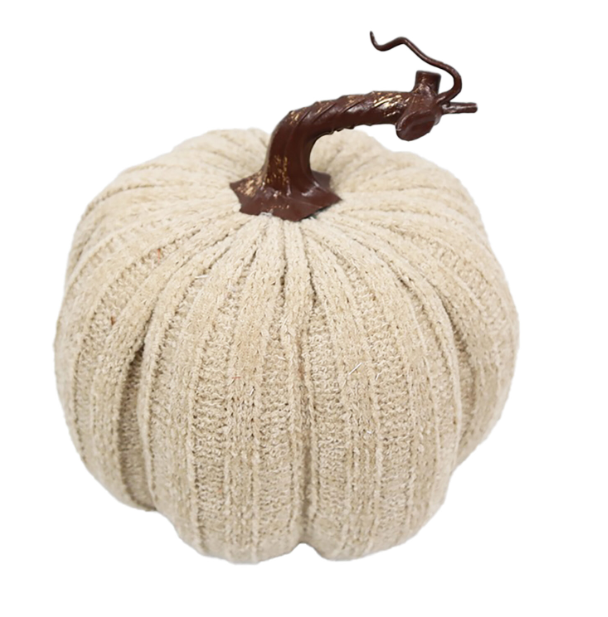 Cream Fall Pumpkin - 6.3″X6.5″